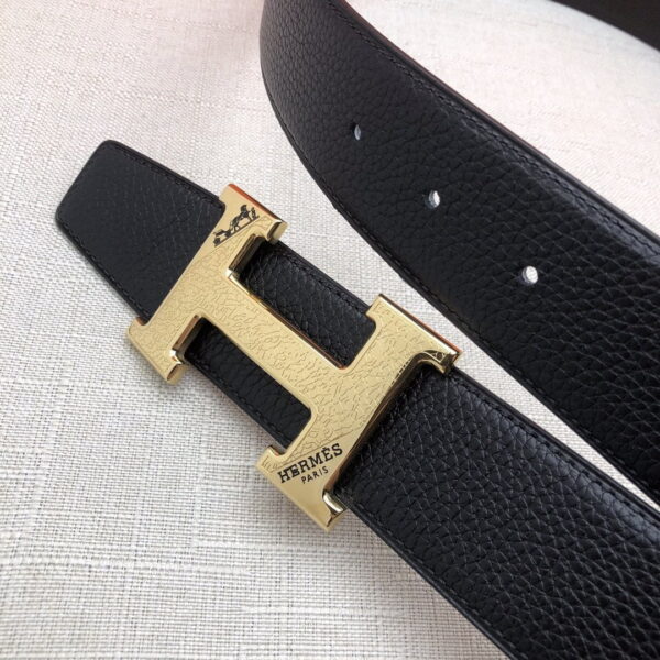 1:1 Replica Hermes H Belt Buckle & Reversible Black For Women, Women Belt