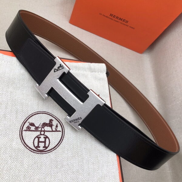 1:1 Replica Hermes H Belt Buckle & Reversible Black For Women, Women Belt