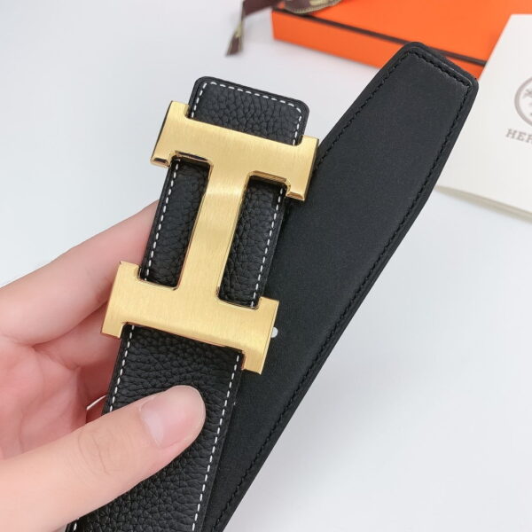 1:1 Replica Hermes H Belt Buckle & Reversible Black For Women, Women Belt
