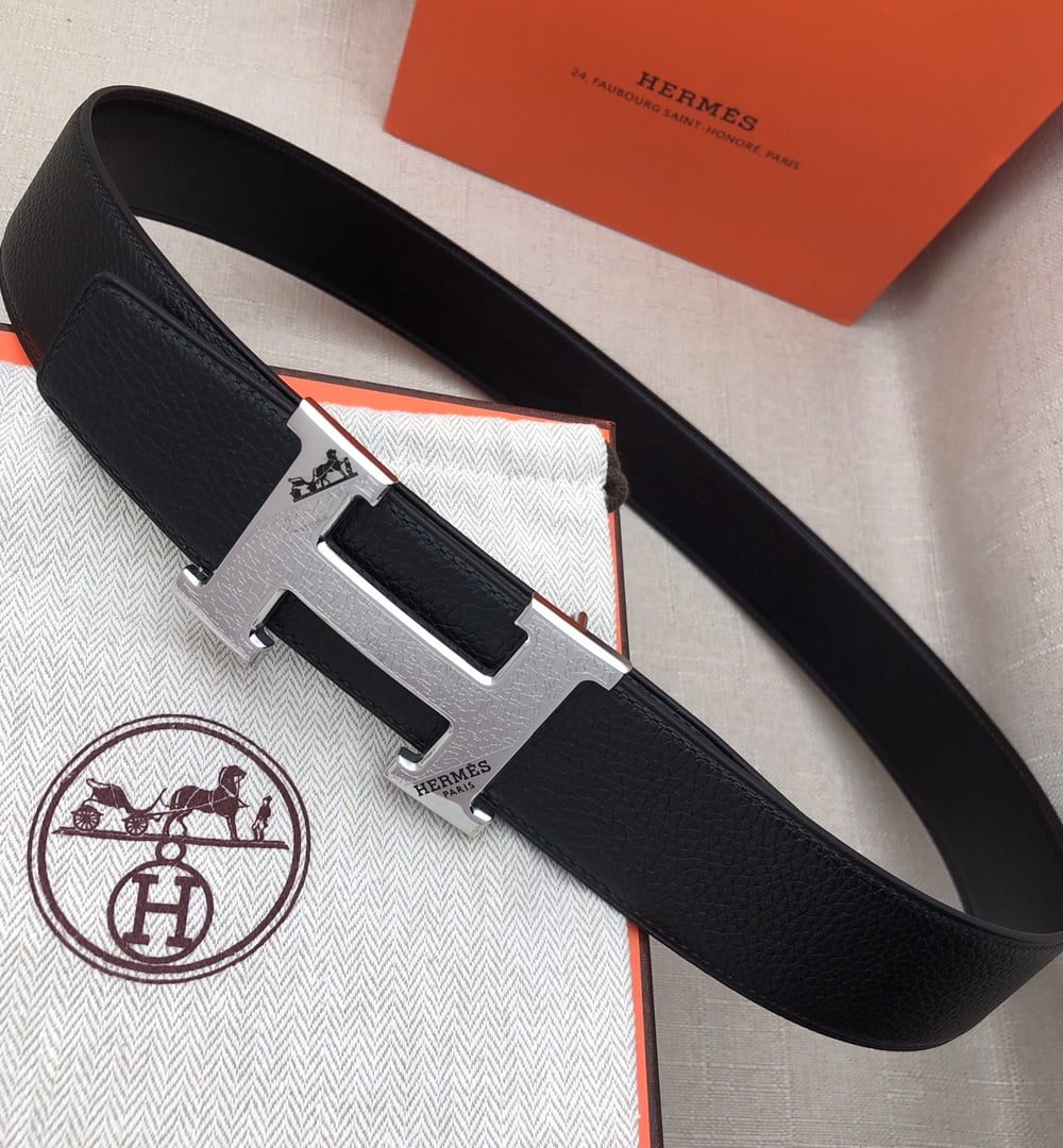 1:1 Replica Hermes H Belt Buckle & Reversible Black For Women, Women Belt