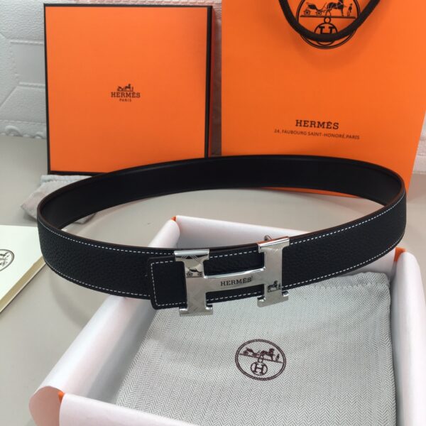 1:1 Replica Hermes H Belt Buckle & Reversible Black For Women, Women Belt