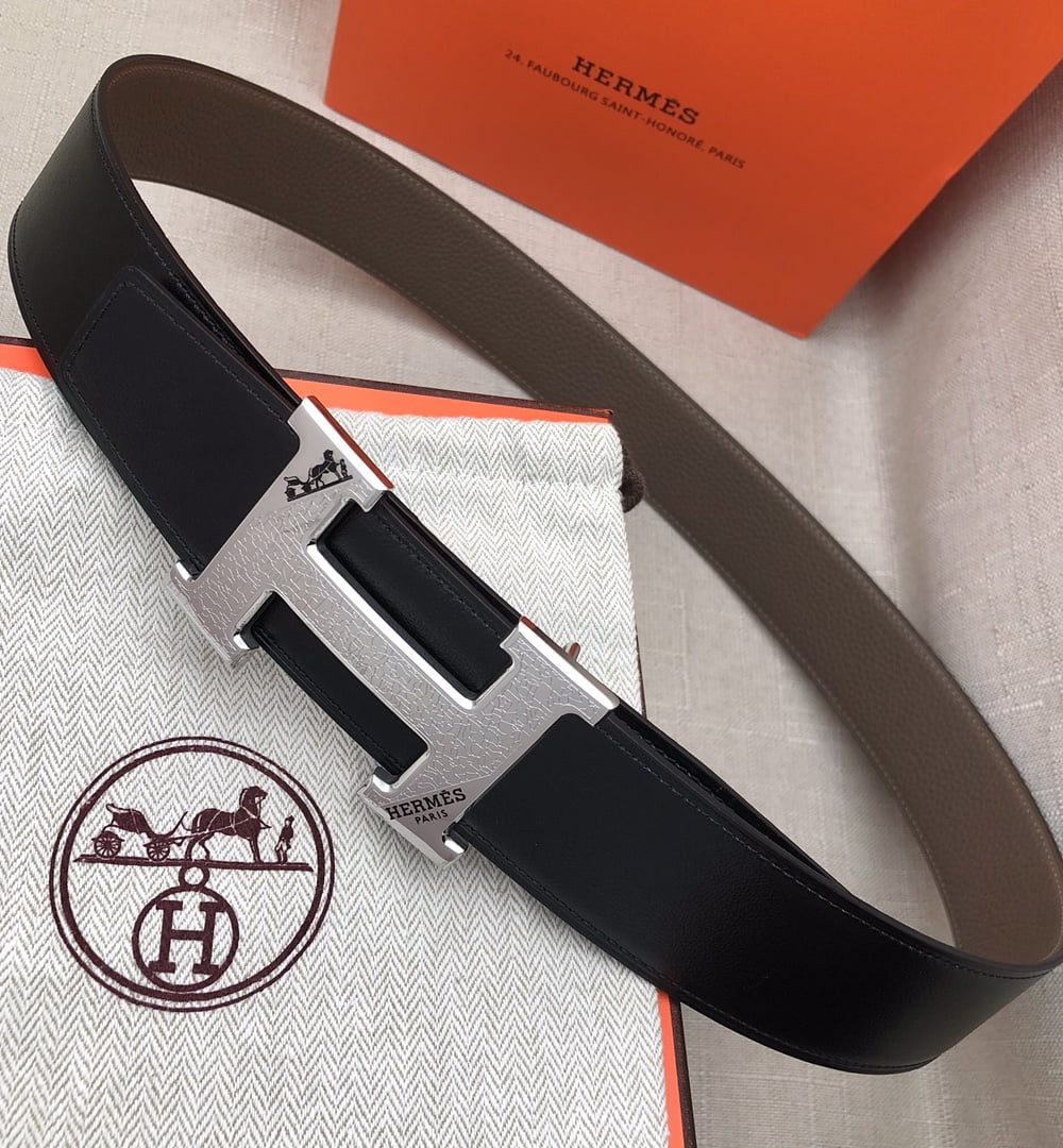 1:1 Replica Hermes H Belt Buckle & Reversible Black For Women, Women Belt