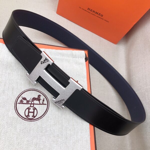1:1 Replica Hermes H Belt Buckle & Reversible Blue For Women, Women Belt