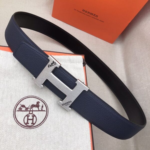 1:1 Replica Hermes H Belt Buckle & Reversible Blue For Women, Women Belt