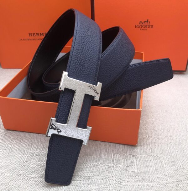 1:1 Replica Hermes H Belt Buckle & Reversible Blue For Women, Women Belt