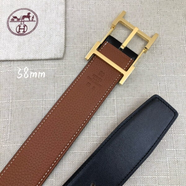 1:1 Replica Hermes H Belt Buckle & Reversible Brown For Women, Women Belt