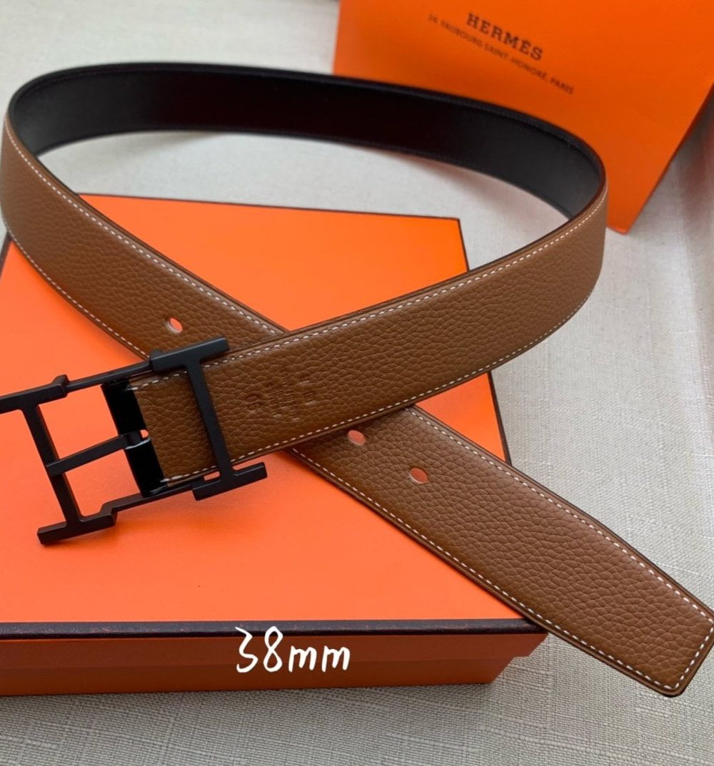 1:1 Replica Hermes H Belt Buckle & Reversible Brown For Women, Women Belt