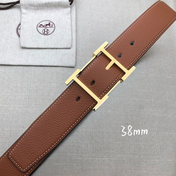 1:1 Replica Hermes H Belt Buckle & Reversible Brown For Women, Women Belt