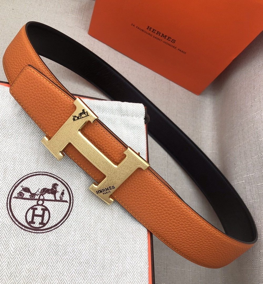 1:1 Replica Hermes H Belt Buckle & Reversible Brown For Women, Women Belt