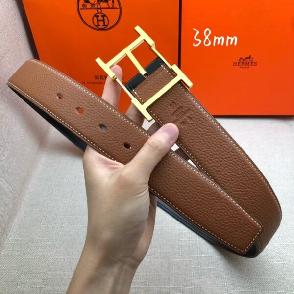 1:1 Replica Hermes H Belt Buckle & Reversible Brown For Women, Women Belt