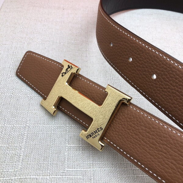 1:1 Replica Hermes H Belt Buckle & Reversible Brown For Women, Women Belt
