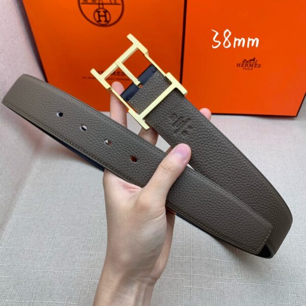 1:1 Replica Hermes H Belt Buckle & Reversible Brown For Women, Women Belt