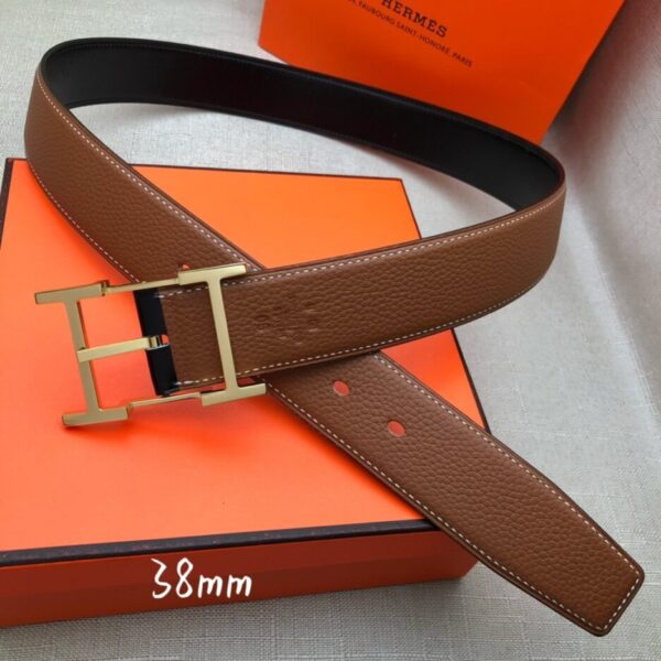 1:1 Replica Hermes H Belt Buckle & Reversible Brown For Women, Women Belt