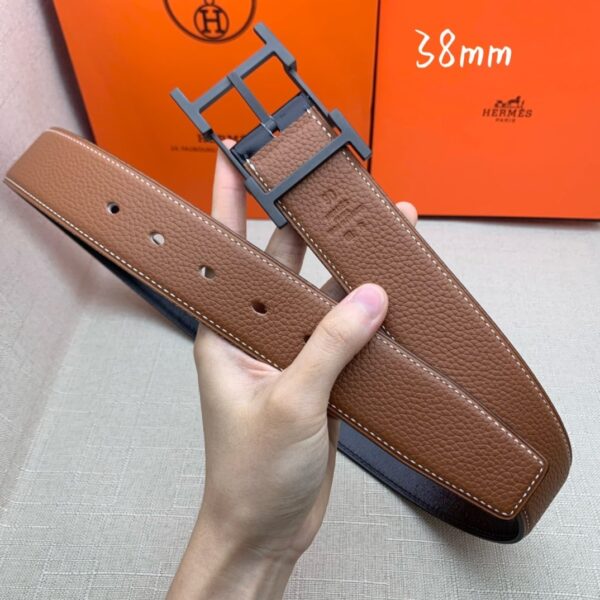 1:1 Replica Hermes H Belt Buckle & Reversible Brown For Women, Women Belt