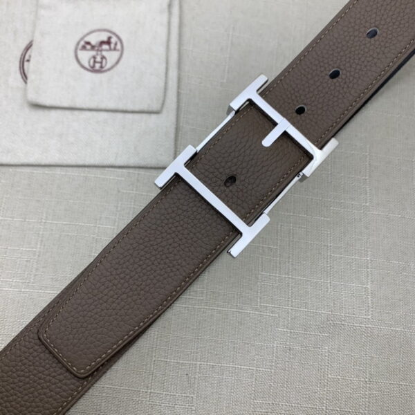 1:1 Replica Hermes H Belt Buckle & Reversible Brown For Women, Women Belt