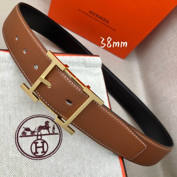 1:1 Replica Hermes H Belt Buckle & Reversible Brown For Women, Women Belt
