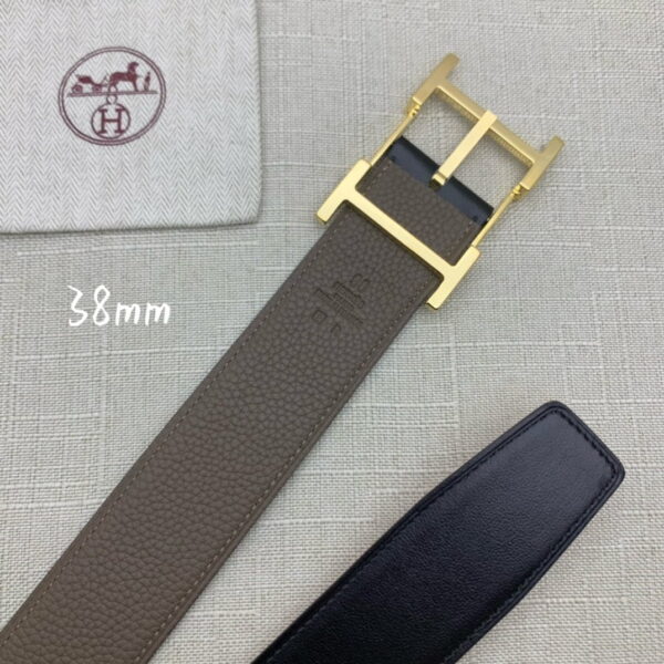 1:1 Replica Hermes H Belt Buckle & Reversible Brown For Women, Women Belt