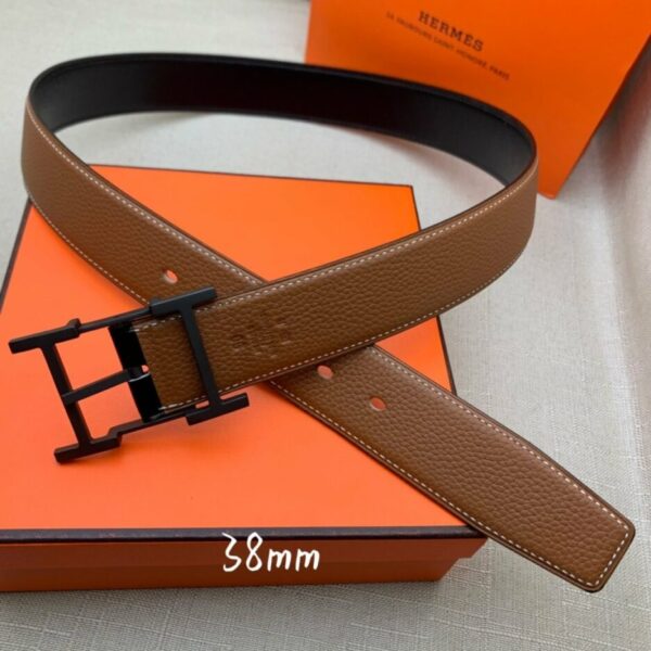 1:1 Replica Hermes H Belt Buckle & Reversible Brown For Women, Women Belt