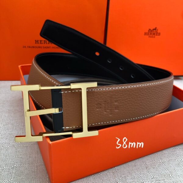 1:1 Replica Hermes H Belt Buckle & Reversible Brown For Women, Women Belt