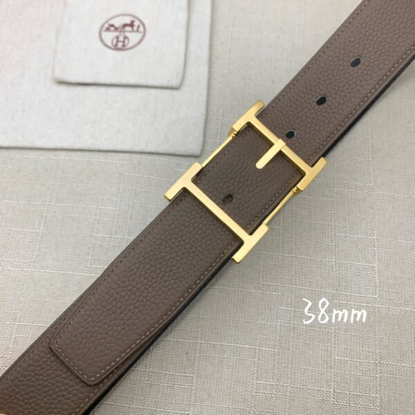1:1 Replica Hermes H Belt Buckle & Reversible Brown For Women, Women Belt