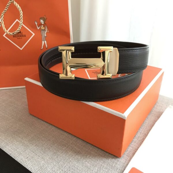 1:1 Replica Hermes H Belt Buckle & Reversible Strap Black For Women, Women Belt