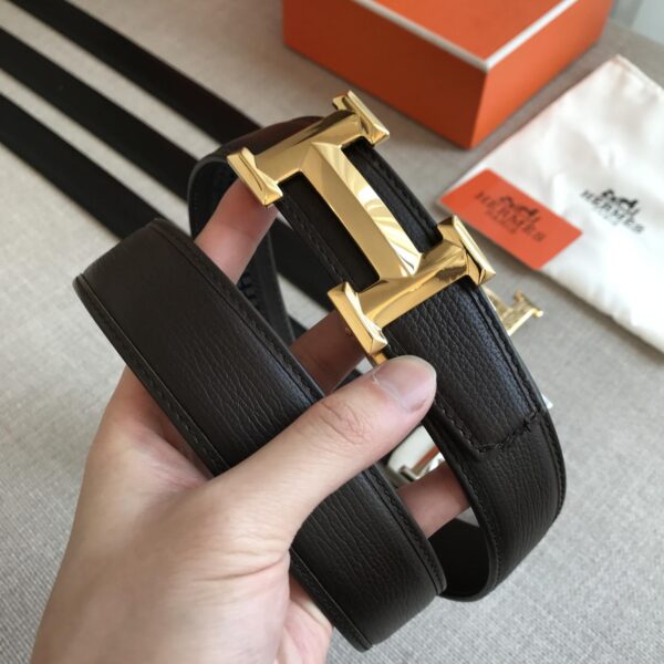1:1 Replica Hermes H Belt Buckle & Reversible Strap Black For Women, Women Belt
