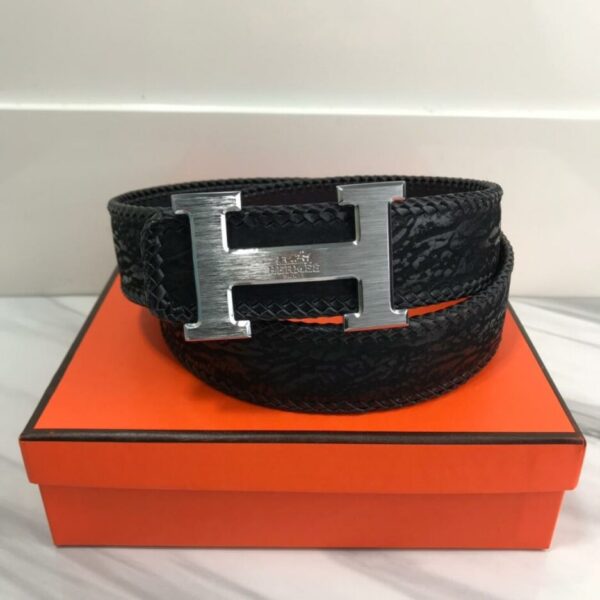 1:1 Replica Hermes H Belt Buckle With Hermes Logo & Reversible Black For Women, Women Belt