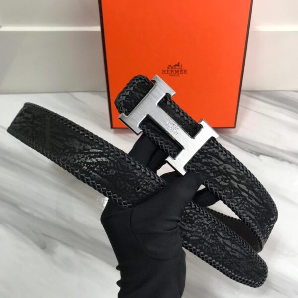 1:1 Replica Hermes H Belt Buckle With Hermes Logo & Reversible Black For Women, Women Belt