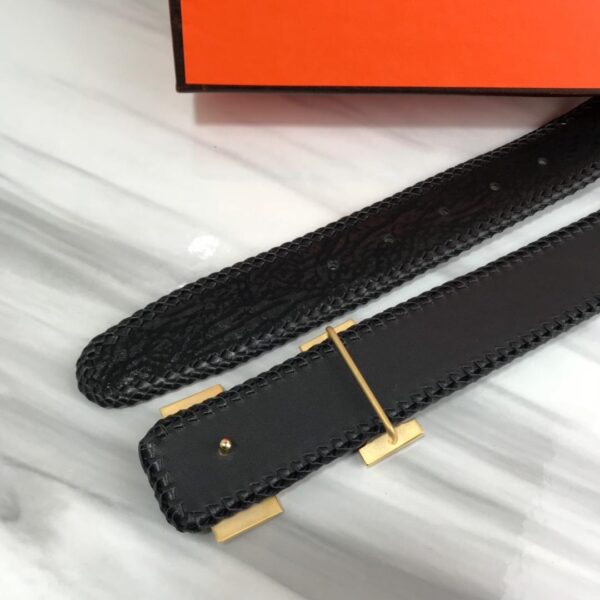 1:1 Replica Hermes H Belt Buckle With Hermes Logo & Reversible Black For Women, Women Belt