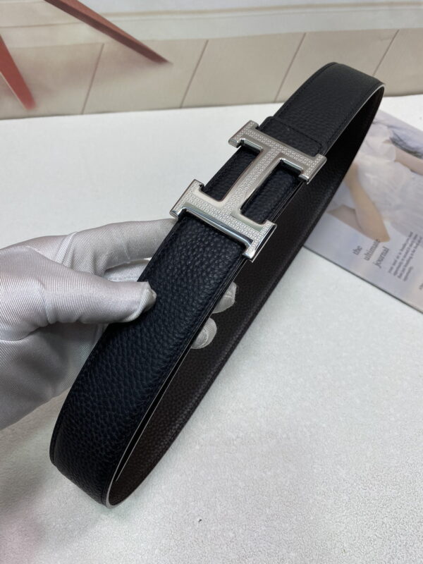 1:1 Replica Hermes H Striee Belt Buckle & Reversible Black For Women, Women Belt