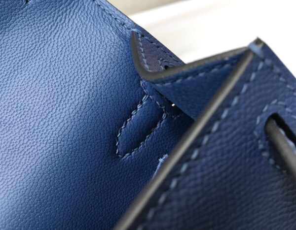 1:1 Replica Hermes Kelly 19 Blue France Swift Bag For Women, Women's Handbags, Shoulder Bags 7.5in/19cm