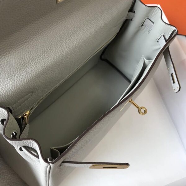 1:1 Replica Hermes Kelly 28 Retourne Togo White Bag For Women, Women's Handbags, Shoulder Bags 11in/28cm