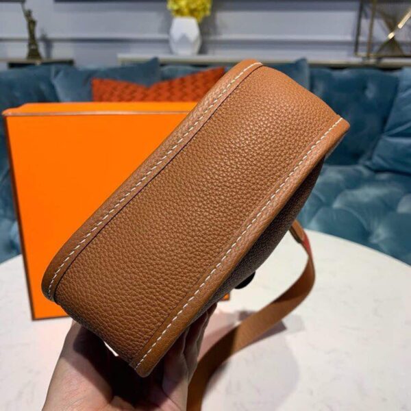 1:1 Replica Hermes Mini Evelyne Brown For Women 7.8in/20cm
