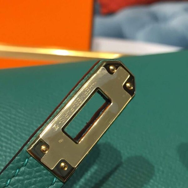 1:1 Replica Hermes Mini Kelly 20 Sellier Epsom Green Bag For Women, Women's Handbags, Shoulder Bags 7.5in/20cm