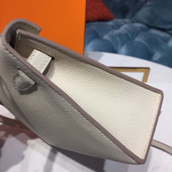 1:1 Replica Hermes Mini Kelly Craie For Women Gold-Toned Hardware 7.5in/19cm