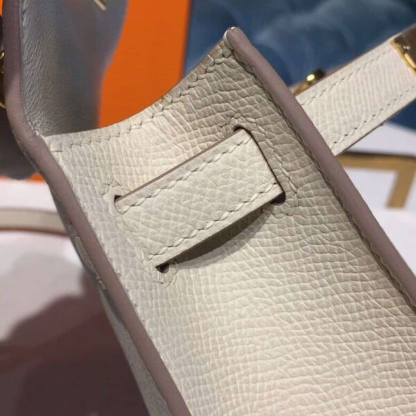 1:1 Replica Hermes Mini Kelly Craie For Women Gold-Toned Hardware 7.5in/19cm
