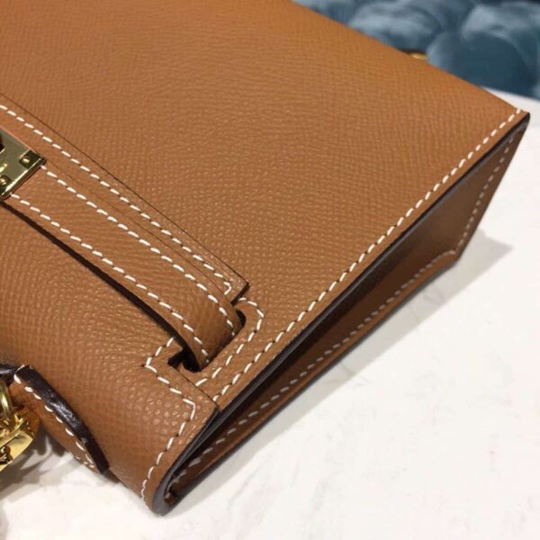 1:1 Replica Hermes Mini Kelly Gold For Women Gold Toned Hardware 7.5in/19cm