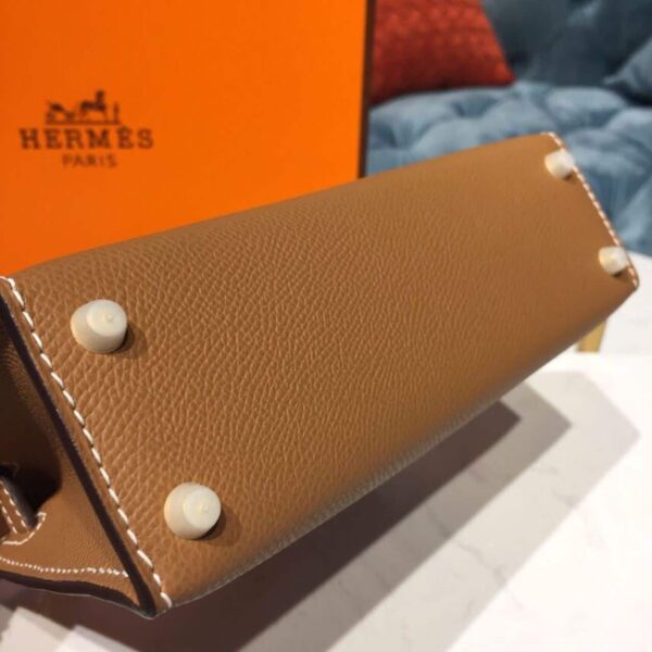 1:1 Replica Hermes Mini Kelly Gold For Women Gold Toned Hardware 7.5in/19cm