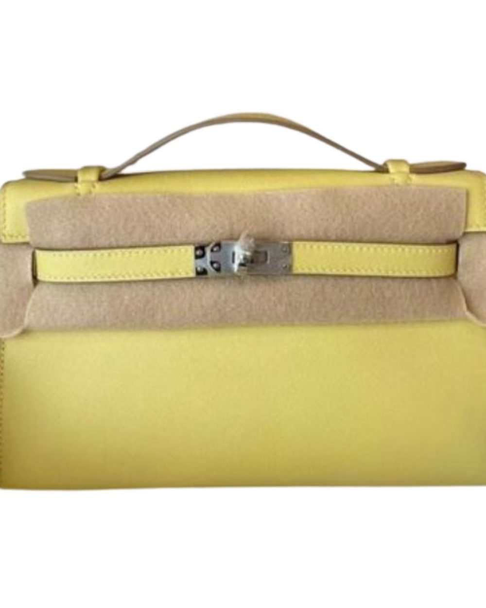 1:1 Replica Hermes Mini Kelly KP Pochette Black/Khaki Green/Yellow/Brown For Women 22cm / 8.7in