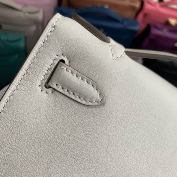 1:1 Replica Hermes Mini Kelly KP Pochette Black/Light Brown/Pink/Yellow/White For Women 22cm / 8.7in