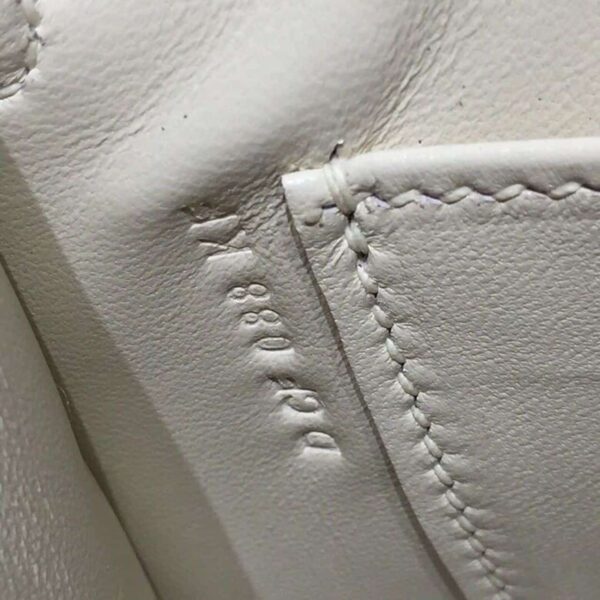 1:1 Replica Hermes Mini Kelly White For Women Gold Toned Hardware 7.5in/19cm
