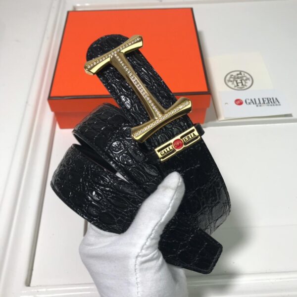 1:1 Replica Hermes Mors H Belt Buckle & Strap Black For Women, Women Belt