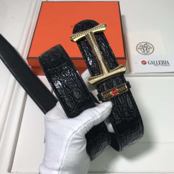 1:1 Replica Hermes Mors H Belt Buckle & Strap Black For Women, Women Belt
