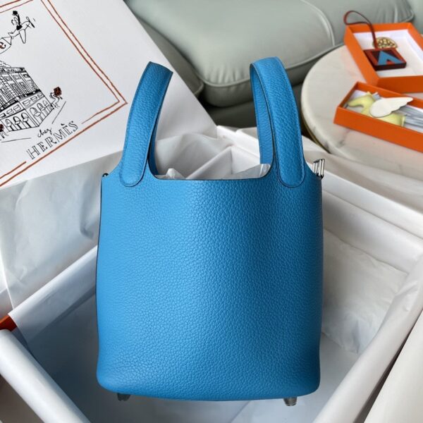 1:1 Replica Hermes Picotin Lock 18 Bag Blue For Women, Women's Handbags 7.1in/18cm
