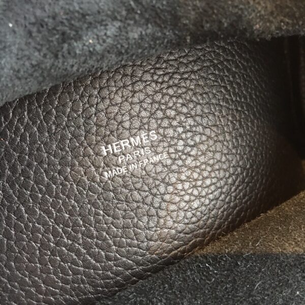 1:1 Replica Hermes Picotin Lock 18 Black Clemence Palladium Hardware For Women 7.5in/19cm