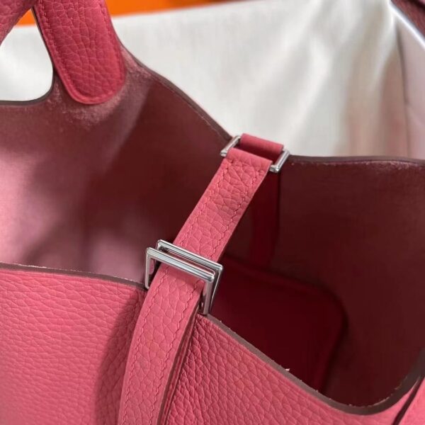 1:1 Replica Hermes Picotin Lock 18 Lime Clemence Yellow/Green/Red/Blue/Light Green/Light Purple/Pink For Women 19cm / 7.5in