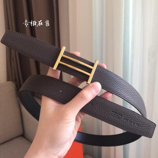 1:1 Replica Hermes Rider Belt Buckle & Reversible Black For Women, Women Belt