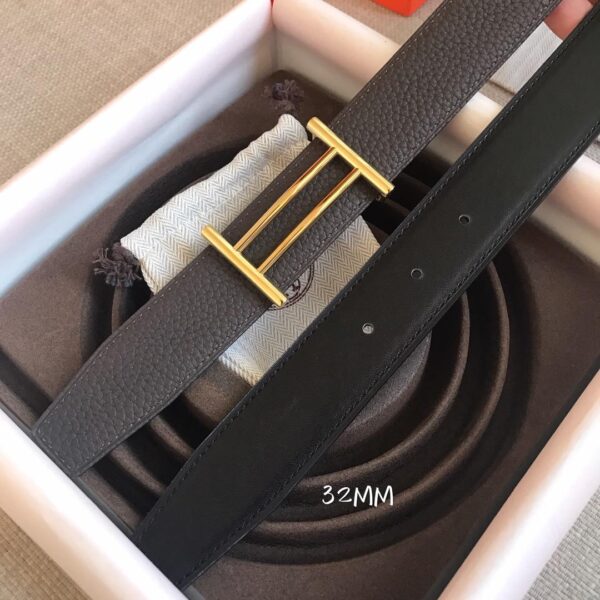 1:1 Replica Hermes Rider Belt Buckle & Reversible Black For Women, Women Belt