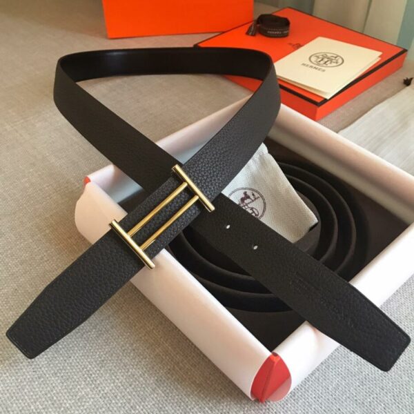 1:1 Replica Hermes Rider Belt Buckle & Reversible Black For Women, Women Belt