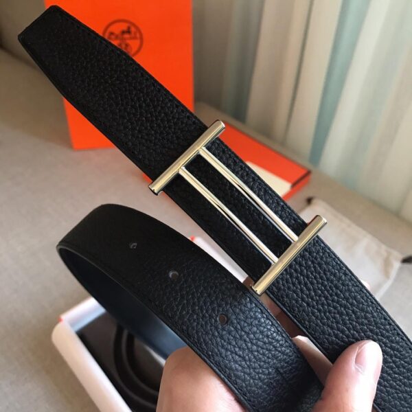 1:1 Replica Hermes Rider Belt Buckle & Reversible Strap Black For Women, Women Belt